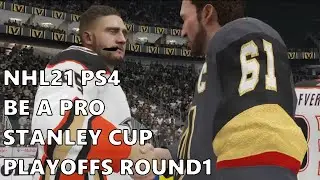 NHL 21 PS4 Be A Pro #27 - Playoffs Round 1 vs. Vegas