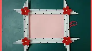 Hand made Photo frame | Paper Photo Frame Making Easy Tutorial | DIY Photo Frame