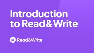 Intro to Read&Write for Google Chrome