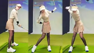 Backswing top lesson! KLPGA pro Eun-ji Heo's golf lesson Kwak Golf Swing!