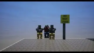 Brick Rigs - 2 Easter eggs - Invincible Zombie in grid map and Indestructible House with hole