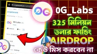 🚨 0G Labs Airdrop Update Part 1  | $325 Million Funded Project | Massive Potential! cryptoisland36