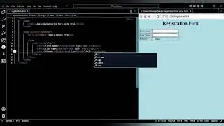How to Make simple Registration form using HTML #htmlforbeginner  #htmltutorial #htmlcss #htmlforms