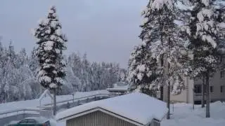 Another Winter Timelapse! Snow and sunset!