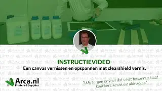 Een canvas vernissen en opspannen met Clearschield vernis