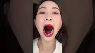 asian asmr lips red#youtubeshorts #tongue #asmr #asmr #asian #youtube #trending #fyp #video