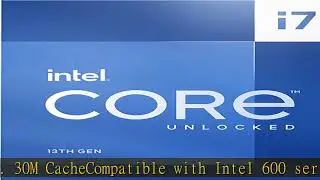 Intel Core i7-13700K Desktop Processor 16 cores (8 P-cores + 8 E-cores) 30M Cache, up to 5.4 GHz