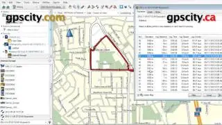 A Look at Tracklogs in Garmin Basecamp with GPS City on a PC