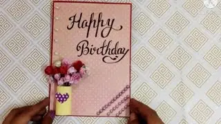 Easy birthday card tutorial|How to make easy birthday card||Handmade birthday card