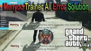 Menyoo Trainer 9th gen Content Detection Error solution For GTA V