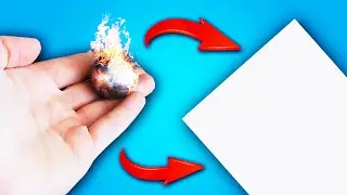 HOW TO SET PAPER ON FIRE WITHOUT MATCHES OR A LIGHTER?! 5 SIMPLE EXPERIMENTS!