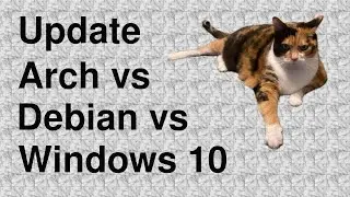 Windows, Debian, Arch update comparison