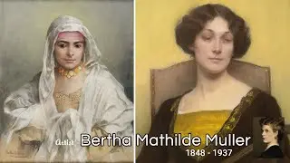 Artist Bertha Mathilde Müller (1848 - 1937) Austrian Portrait Painter | WAA