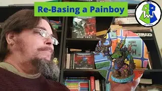 How to re-base a warhammer 40k ork painboy to 32mm