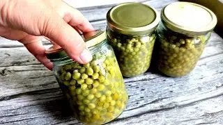 Зеленый Горошек Консервированный на зиму проще не бывает без возни и стерилизации,Вкусный получается