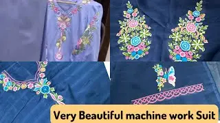 Very Beautiful Machine Work Suit // Price 2550/- ₹ #7428333755