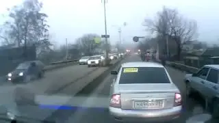 Крутая драка на дороге в Ставрополе