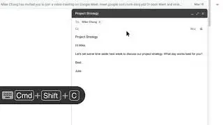 How to: CC Shortcut in Gmail