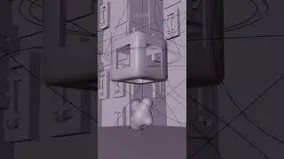 I made Ducky 3D's Tutorial Abstract Sci-Fi Animation in Blender 3D & after effects