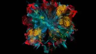 colourful Shockwave VFX effect black screen