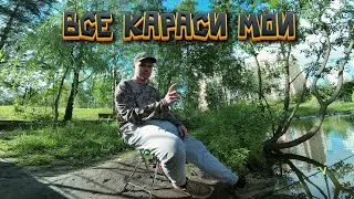 Рыбачу на ПИКЕР. Крутая удилка за 1200 рублей. Пруд с Карасями