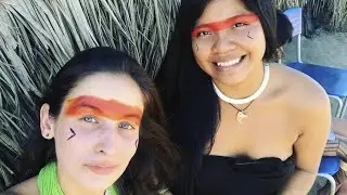 Visitantes podem tirar fotos com os indígenas na vivência???