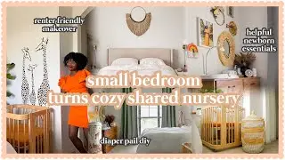 How to Create a Charming Dual Purpose Nursery Nook in a Small Bedroom|Most Used Newborn Items + DIYS