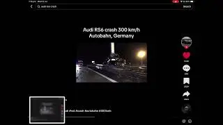 Audi Rs6 crash 300 kmh ⚠️ Skull and spine bone found ⚠️ 12+