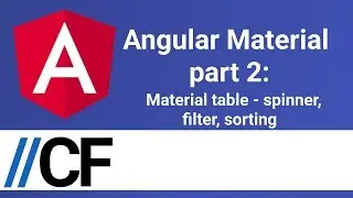 Angular Material part 2: Material table - spinner, filter, sorting