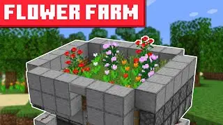 Minecraft Flower Farm 1.21.11 - 26.1+ - EASY DESIGN