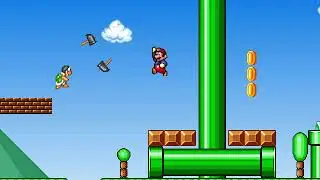 Mario forever world 6 level 1 with full secrets and fastest walkthrough..........