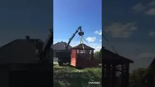 Екстремальная перевозка беседки 😲