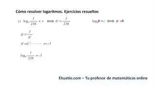 Cómo resolver logaritmos. Ejercicios resueltos paso a paso