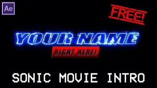 [FREE] Sonic Movie Intro Template for After Effects