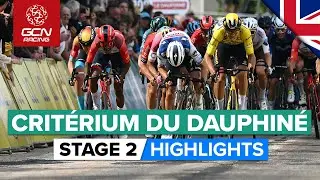 Unpredictable Finish After Attritional Day | Critérium Du Dauphiné 2023 Highlights - Stage 2