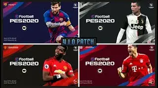 Pes 2020 v4.1.0 OBB Patch | New Startscreen • New Background • New Kits