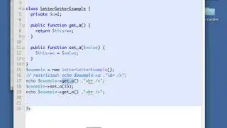 PHP Tutorial   Advanced   04 03  Using setters and getters