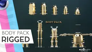 Body Pack - Cinema 4D [rigged] intro Tutorial | Animation ready