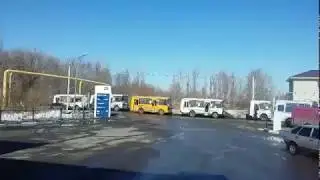 Автобусы ждут заправки