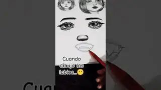 yo dibujando labios soy... #art