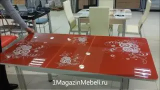 Видео презентация Стола Грация, красный с микролифтом - 1MagazinMebeli.ru