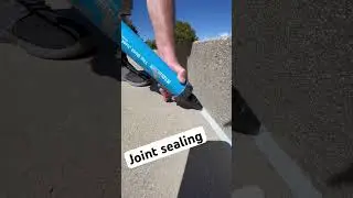 Joint sealing with a view. 😎#satisfying #caulking #expansionjoint #santabarbara #construction