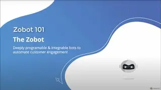 Zobot 101 - Part 6 - Build a Zobot with Zia Skills