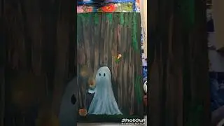 Приведения гуашью 🎃👻🍬 Мрачные рисунки