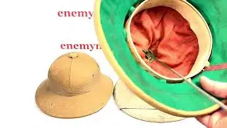 Viet Minh early North Vietnamese Army Pith Helmets 