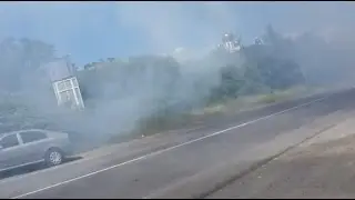 Молния 11.07.2015. В Мукачево  идет бой между различными вооруженными формированиями.
