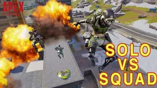 solo vs squad rank gameplay in apex legends mobile#rankpush