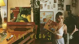ART VLOG  Un poco de pintura, cerámica y té matcha