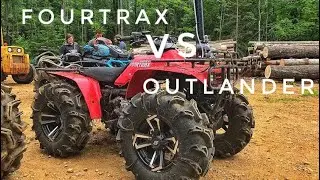 Built Honda Fourtrax & Can-Am Outlander Square off mudding!