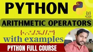 Operators In Python | Arithmetic Operators |lecturer 04 | part 01 Python Tutorial | 